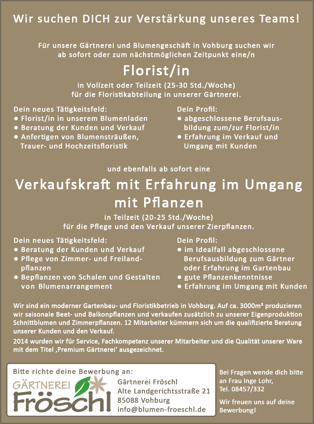 Stellenausschreibung